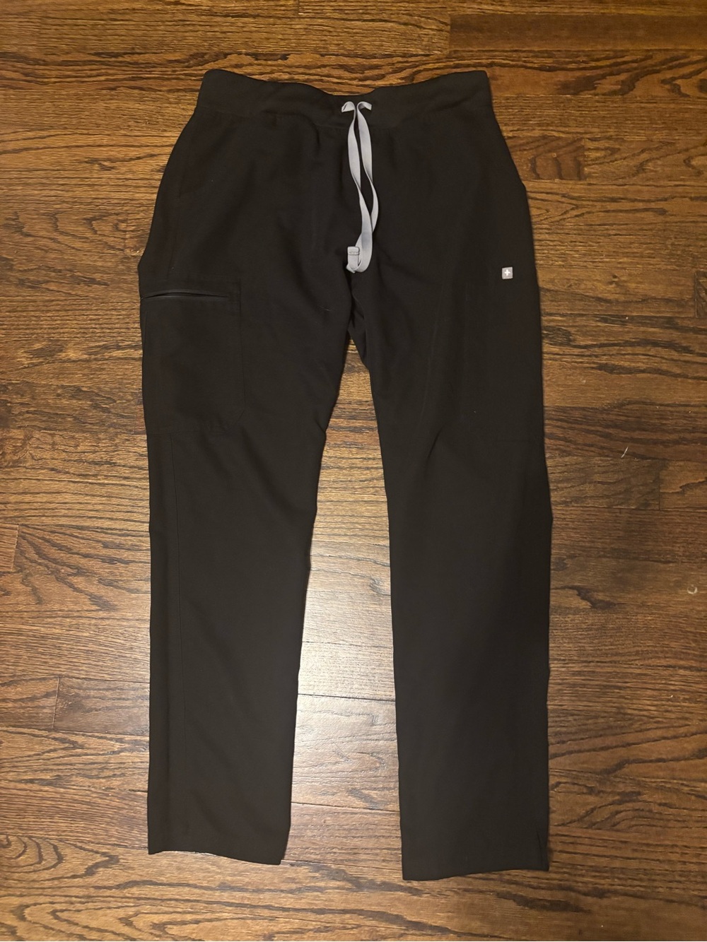 Figs Yola Skinny Scrub Pants Black Small Petite